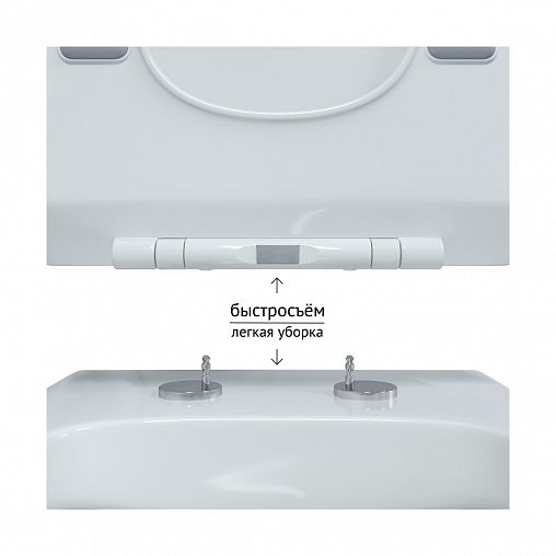 Унитаз подвесной безободковый Berges Floe, 55 x 36 x 40 см, белый фото