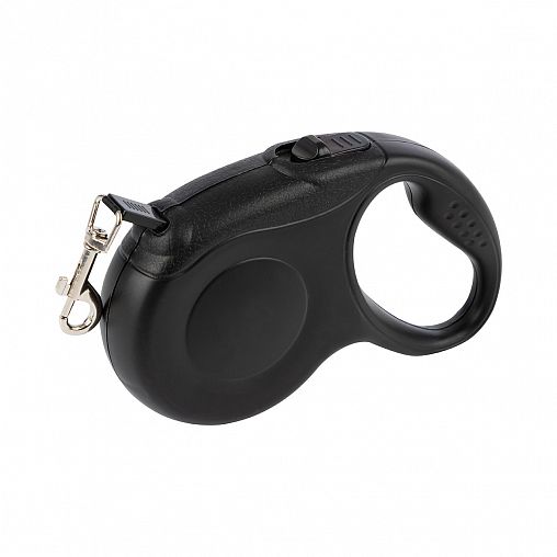 Поводок-рулетка для собак Рыжий кот, 5 м, черный фото