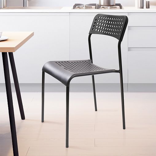 Стул Nika Ника 7 СТ7, черный/матовый черный фото