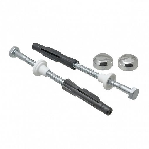 Крепление для унитаза к полу MasterProf, хром, 6 предметов фото