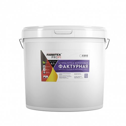 Декоративная штукатурка акриловая Farbitex Profi Фактурная, 25 кг фото