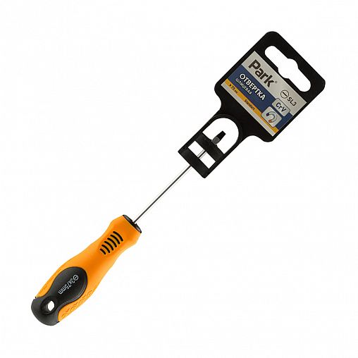 Отвертка шлицевая магнитная Park Standart, SL3 x 75 мм фото