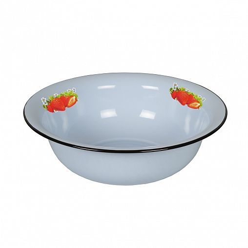 Таз эмалированный СтальЭмаль, 12 л, с декором фото