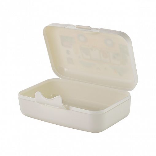 Ланч-бокс Lalababy Play with Me Busy Animals, 0,7 л, белый фото