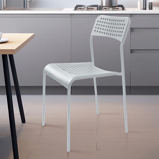 Стул Nika Ника 7 СТ7, светло-серый/матовый серый фото