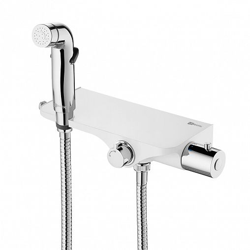 Гигиенический душ Lemark Solo LM7169CW, с термостатом, однорычажный, белый/хром фото