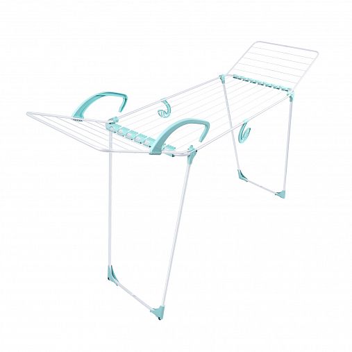 Сушилка для белья напольная Nika СБ10/Б, складная, сушильное полотно 18 м, белая фото