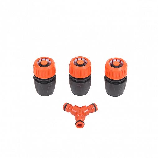 Набор фитингов для шлангов Жук 3/4", тройник, 3 коннектора фото