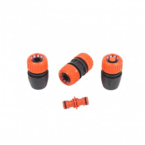 Набор фитингов для шлангов Жук 3/4", соединитель, муфта, 2 коннектора фото