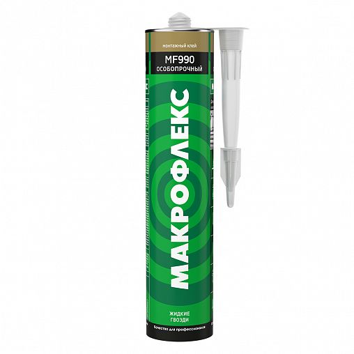Клей монтажный особопрочный Макрофлекс MF990, жидкие гвозди, 300 мл, бежевый фото