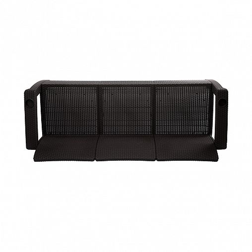 Диван Альтернатива Ротанг плюс, 188 x 70 x 79 см, мокко фото