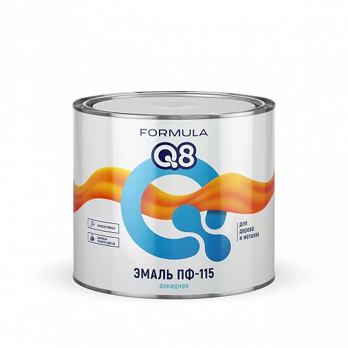 Эмаль ПФ-115 алкидная Formula Q8, глянцевая, 1,9 кг, изумрудная фото