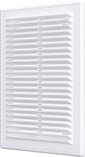 Решетка вентиляционная разъемная Era 1825Р, пластиковая, с сеткой, 183 x 253 мм фото