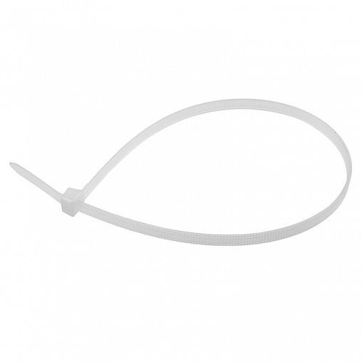 Хомут-стяжка с тройным замком Rexant, нейлон, 3,6 x 300 мм, 100 шт, белый фото