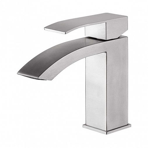 Смеситель для раковины с коротким изливом Fashun A51118, сатин фото