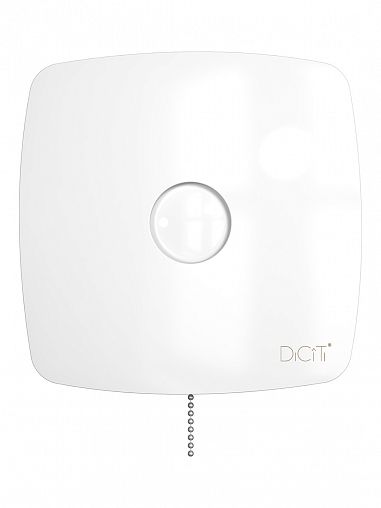 Вентилятор осевой вытяжной DiCiTi Rio 5C-02 D125, с обратным клапаном и тяговым выключателем фото