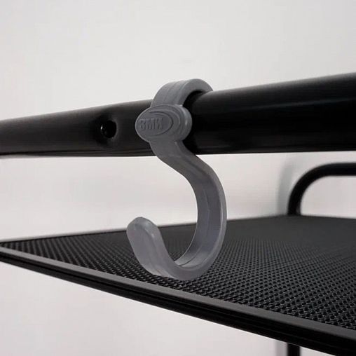 Стеллаж ЗМИ Валенсия 15, 5 полок, 45,5 x 30 x 155,5 см, черный фото