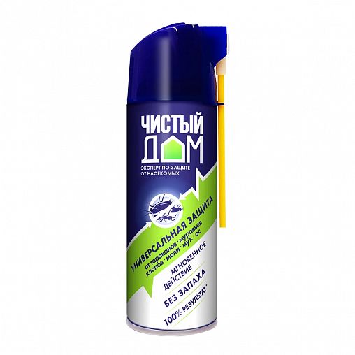 Аэрозоль от насекомых Чистый дом Универсальный, 400 мл фото