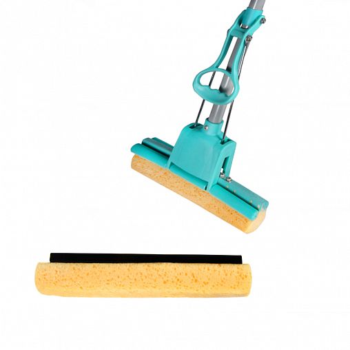 Швабра отжимная Рыжий кот MopC-15, насадка из целлюлозы фото