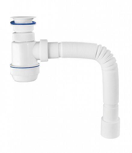 Сифон VIRPlast Мини Элит с гибкой трубой фото