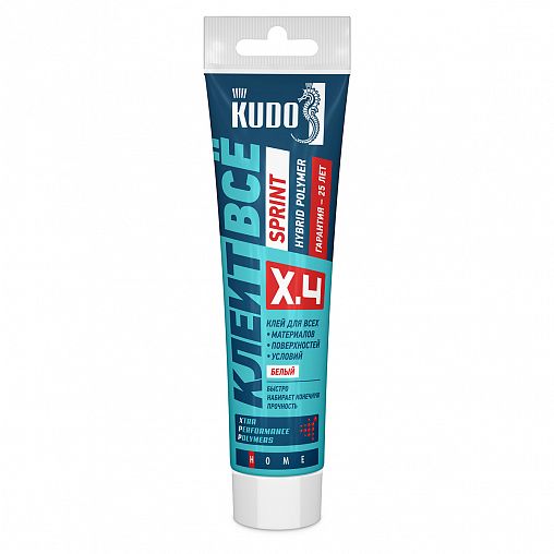 Клей Kudo Home Sprint KXT-4W «Клеит все», гибридный, 110 мл, белый фото
