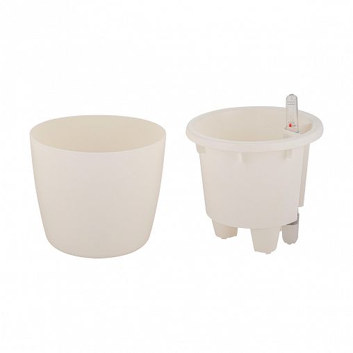 Горшок для цветов InGreen Munchen, 2 л, белый фото