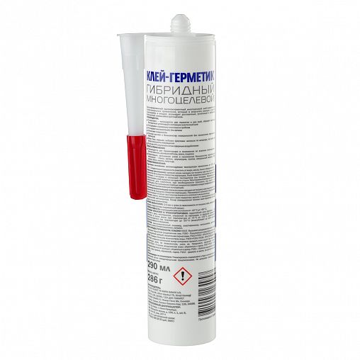 Клей-герметик MasterTeks Profimaster Гибридный, 290 мл, прозрачный фото