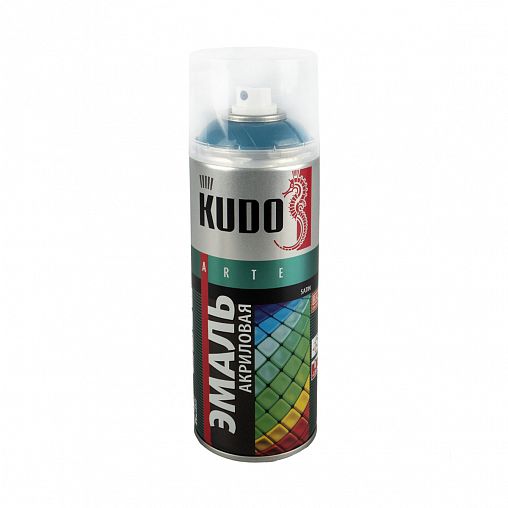Аэрозольная акриловая краска Kudo Satin KU-0A5021, 520 мл, RAL 5021, бирюзовый фото
