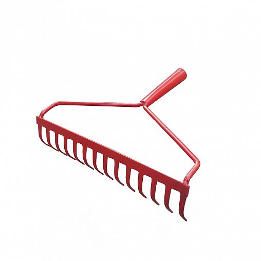 Грабли прямые, с выносной тулейкой, 14 зубьев фото