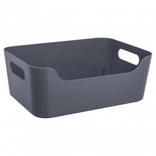 Корзина универсальная Econova Scandi, 340 x 240 x 140 мм, 10 л, серая фото