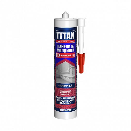Клей монтажный каучуковый для молдингов и панелей Tytan Professional, 310 мл, бежевый фото