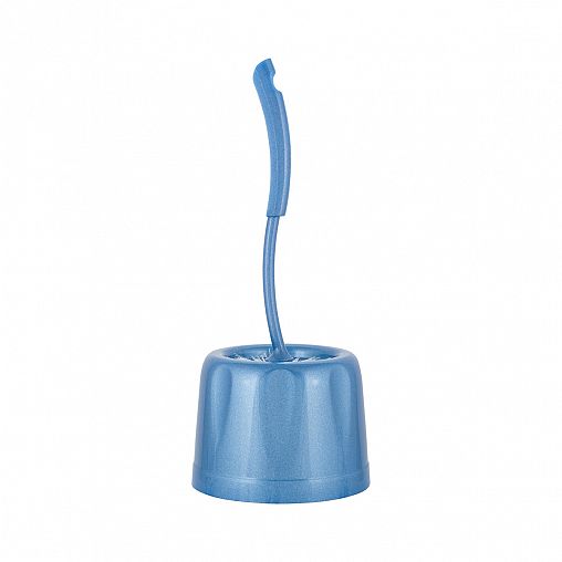 Ершик для унитаза Spin&Clean Rock'n'Roll, с подставкой, пластик, индиго фото