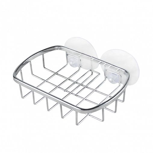 Мыльница на присосках Рыжий кот Cozy-SD-2 13 x 9 x 3 см, хромированная фото