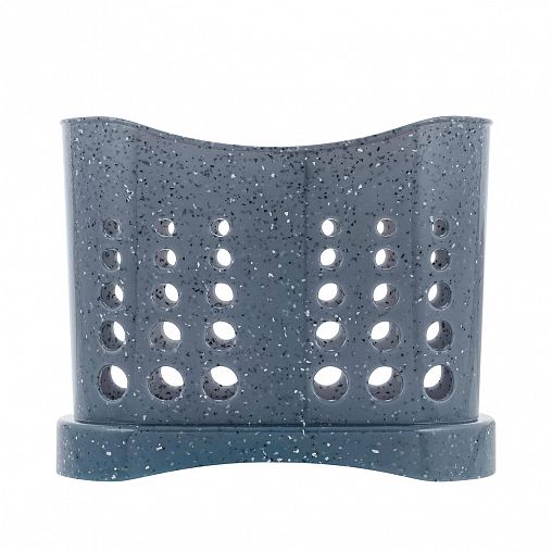 Сушилка для столовых приборов Plast Team Stone, 16,8 x 8,4 x 13,3 см, темный камень фото