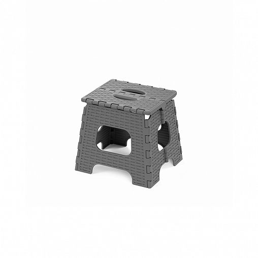 Табурет складной Альтернатива Плетенка (малый), графитовый фото
