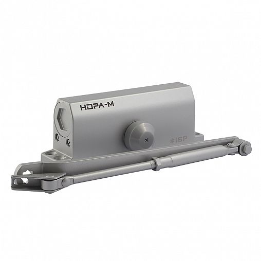 Доводчик дверной Нора-М 450 Isparus, для дверей 120 - 170 кг, серый фото