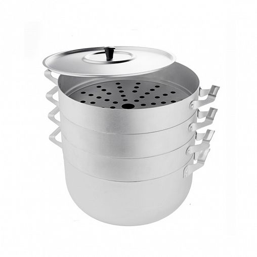 Мантоварка Scovo, с крышкой, 3 секции, 6 л фото