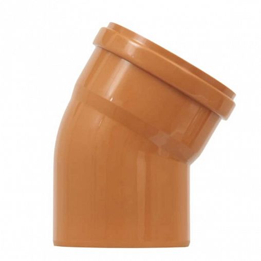 Отвод канализационный Lammin, наружный монтаж, 110 x 30° фото