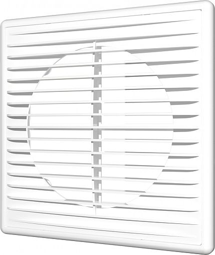 Решетка вентиляционная разъемная Era 2121П, пластиковая, 208 x 208 мм фото