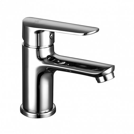 Смеситель для раковины с коротким изливом Rossinka RS32-11, однорычажный, хром фото