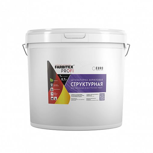 Декоративная штукатурка акриловая Farbitex Profi Структурная, 25 кг фото