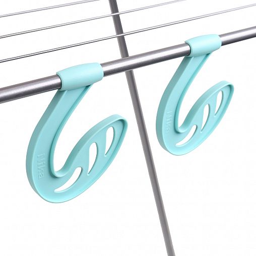 Сушилка для белья напольная Nika СБ10/С, складная, сушильное полотно 18 м, серебро фото