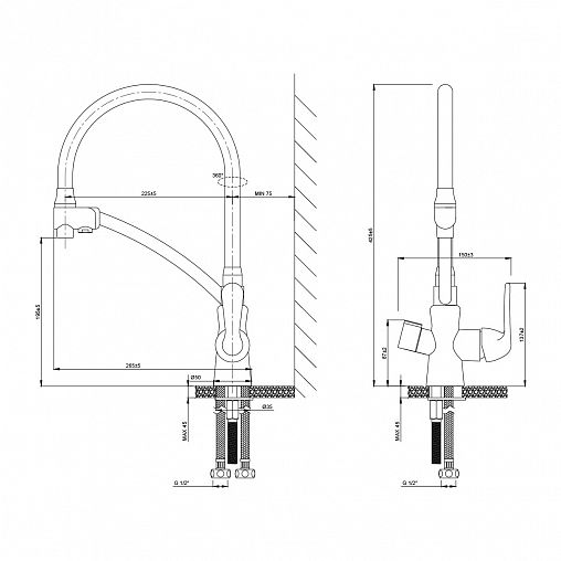 Смеситель для кухни Lemark Comfort LM3070C-White, с подключением к фильтру, однорычажный, белый/хром фото