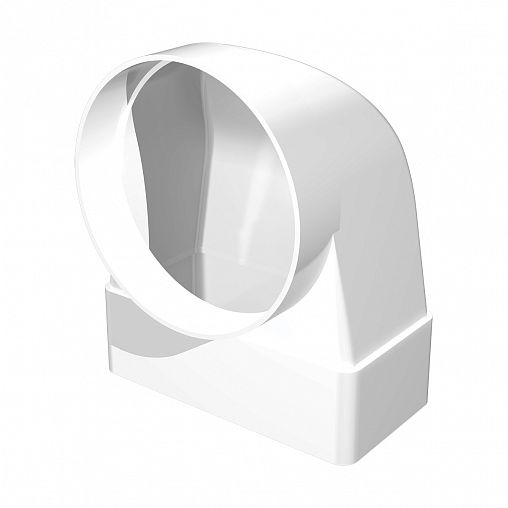 Угловой соединитель плоского воздуховода с воздухораспределителями Era 612СК10ФП, d 100 мм фото