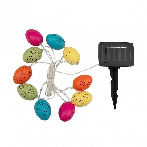 Каскад Lamper Электрика, LED, 2 режима, на солнечной батарее, 4 м, теплый белый фото