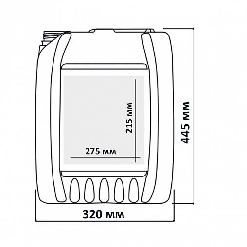 Канистра пластиковая ЗТИ Космос, штабелируемая, 31,5 л фото