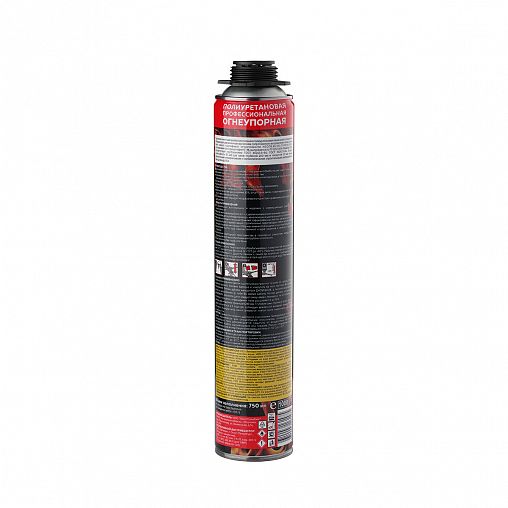 Огнеупорная профессиональная монтажная пена Masterteks В1 PRO 9413465, 750 мл фото