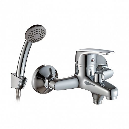 Смеситель для ванны с душем Rossinka D40-30, однорычажный, хром фото