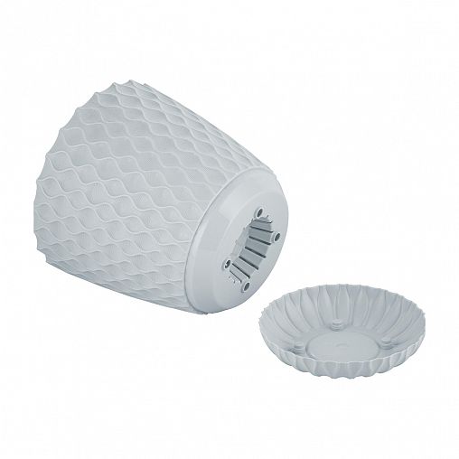 Горшок для цветов InGreen Wave, с поддоном, 10 л, утренний туман фото