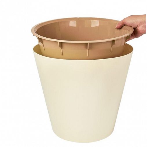 Горшок для цветов InGreen London, 10,5 л, сливочный фото